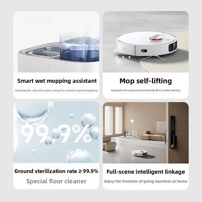 Cross- Border 3 in 1 Sweeping Robot Rechargeable Vacuum Mop Robot  Sweeping Machine Compact Cleaning Machine for Home Cleaning