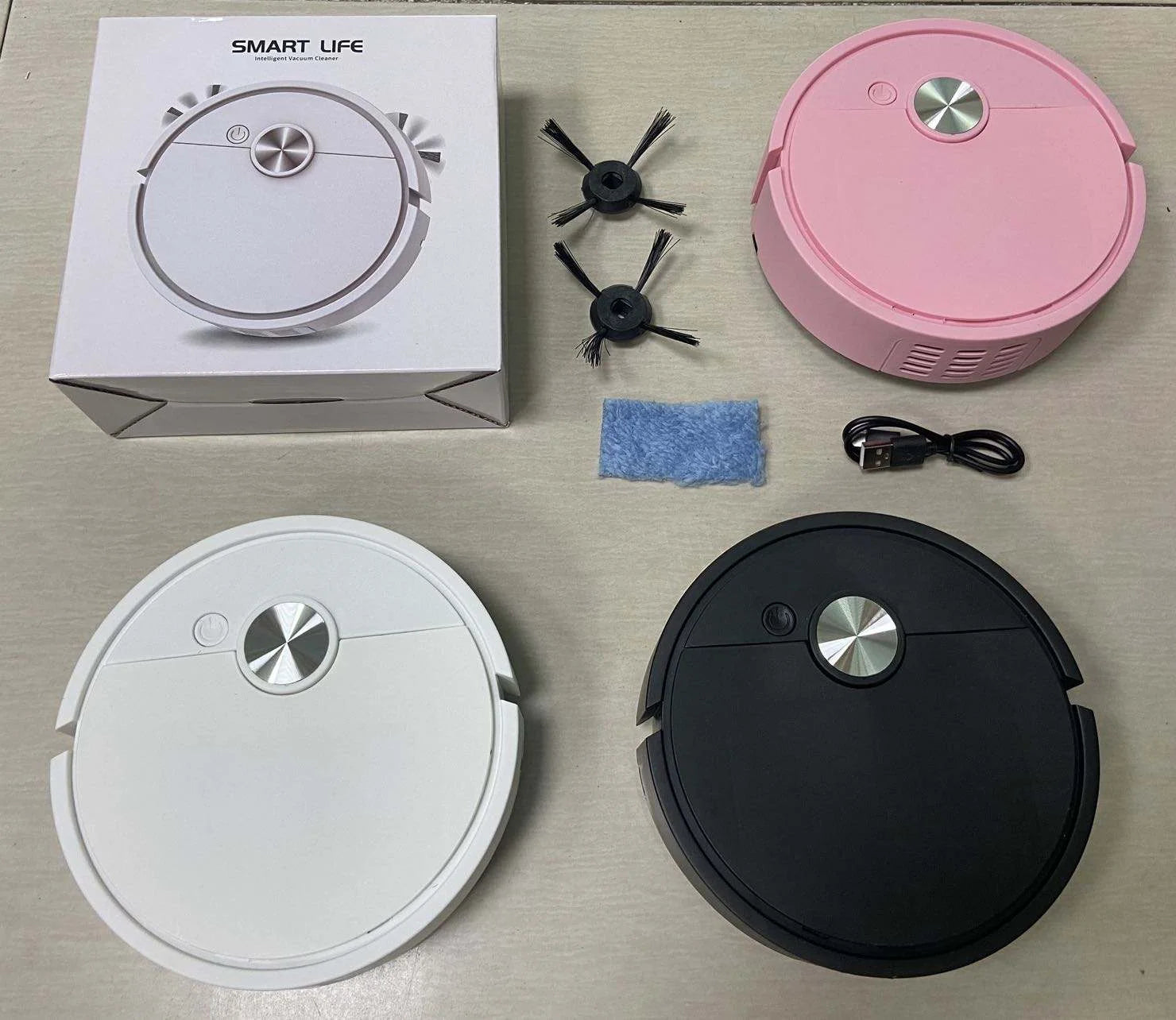Cross- Border 3 in 1 Sweeping Robot Rechargeable Vacuum Mop Robot  Sweeping Machine Compact Cleaning Machine for Home Cleaning