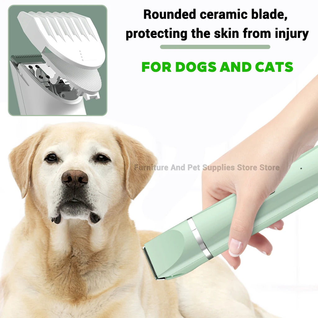 New 4-in-1 Electric Pet Multi functional Beauty Tool Set Dog Hair Clipper Rechargeable Pet Hair Clipper Shaver Cat Supplies