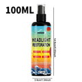 Headlight Restoration Kit - Transparent, Bright Headlight Advanced Repair Solution, Prevents Yellowing and Oxidation, Long-Lasting Protective Coating Spray